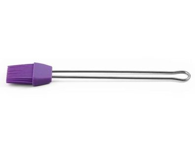 Back-/ Grillpinsel mittel violett, Edelstahl, Silikon, 25 x 3,7 x 1,2 cm, 1 Stück