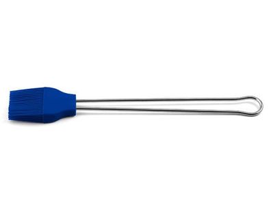 Back-/ Grillpinsel breit blau, Edelstahl, Silikon, 25 x 4,2 x 1,2 cm, 1 Stück