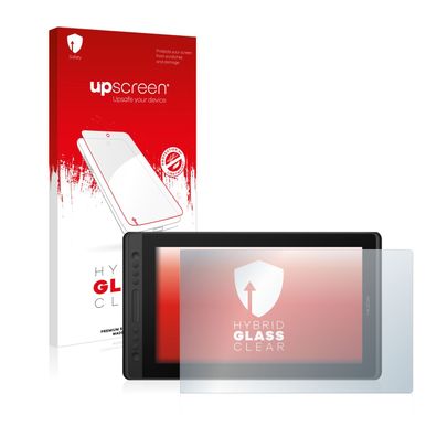 upscreen Hybrid Glass Clear Premium Panzerglasfolie für Huion Kamvas Pro 16 Premium
