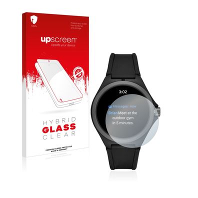 upscreen Hybrid Glass Clear Premium Panzerglasfolie für Puma Gen 4 Heart Rate ...