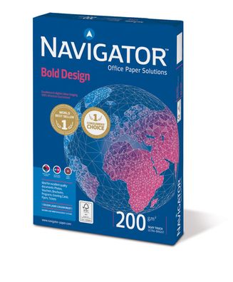 Navigator Bold Design Kopierpapier 200g/ m² DIN-A4 150 Blatt weiß