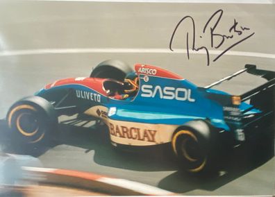 Thierry Boutsen - Formel 1 - original Autogramm - Großfoto 30 x 19 cm