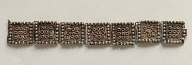 Antikes Armband - Trachtenschmuck Arabien - 900er Silber - 7 Elemente
