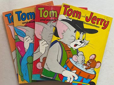 Tom und Jerry und andere Geschichten - 4 Hefte Nr. 20, 21, 23 und 32 -Zustand 3