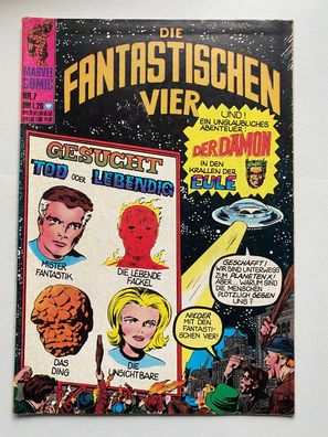 Die Fantastischen Vier - Marvel Comic Nr. 7 - Deutsche orig. Ausgabe - Zustand 2