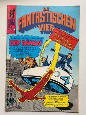Die Fantastischen Vier - Marvel Comic Nr. 5 - Deutsche orig. Ausgabe - Zustand 2