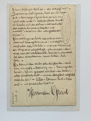 Hermann Greid - Theater / Film - original Autogramm - Größe 14 x 9 cm