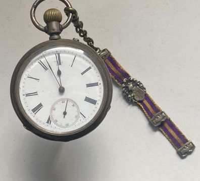 Juwelliers-Taschenuhr Kadliczek Wien mit Art Deco Uhrenband- Herren -Werk läuft