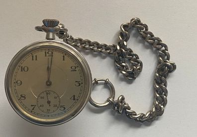 Taschenuhr mit schwerer Uhrenkette - Herren - Werk läuft