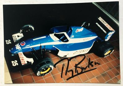 Thierry Boutsen - Formel 1 - original Autogramm - Größe 18 x 12 cm