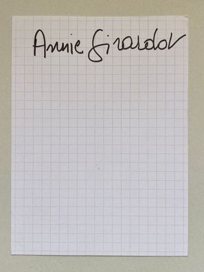 Annie Girardot - Film - original Autogramm - Größe 15 x 10 cm