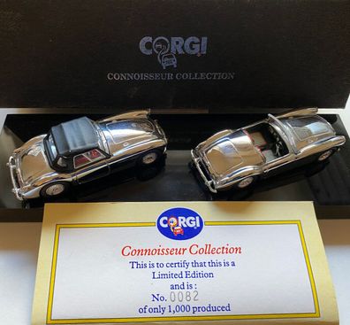 Rare, MGA 1600 Set, Corgi Connoisseur Collection, Chrome Boxed Ltd Edition