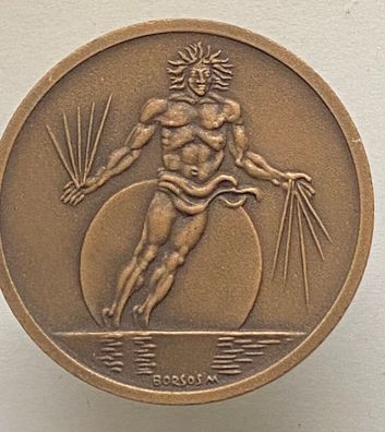 Medaille Budapest 1980 - Congress of Physiological Sciences - Bronzetaler