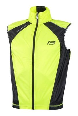 vest FORCE V53 windproof. fluo-black L
