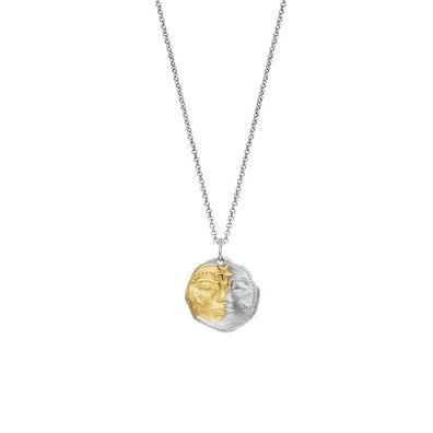 Engelsrufer Anhänger mit Kette ERN-SUNMOONSTARS-BIG Sterling Silber bicolor