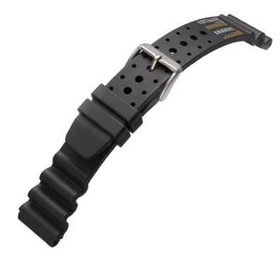 Minott Taucherband Uhrenarmband Diver Wasserfest 24mm schwarz