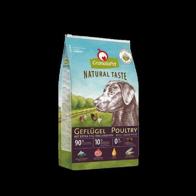 GranataPet ? Natural Taste Geflügel - 4 kg ? Hundetrockenfutter