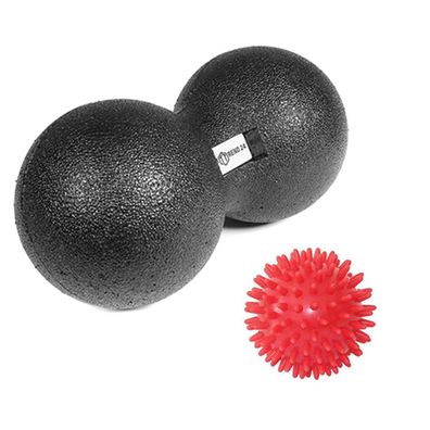 Faszienball Duoball 12cm + ø 7cm Massageball Igelball