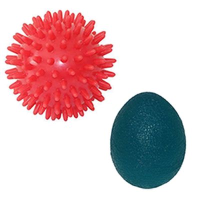 7cm Massageball Igelball + Grip Ball blau
