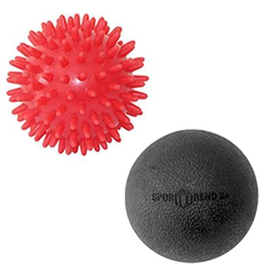 7cm Massageball Igelball + ø 6,5cm Lacrosse Faszienball