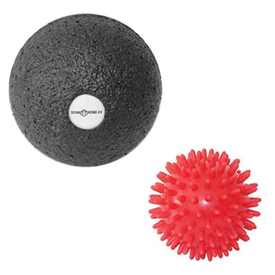 7cm Massageball Igelball + ø 10cm Faszienball