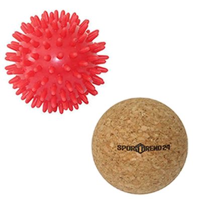 7cm Massageball Igelball + Faszienball Cork 6,5cm