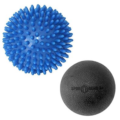 9cm Massageball Igelball + ø 6,5cm Lacrosse Faszienball