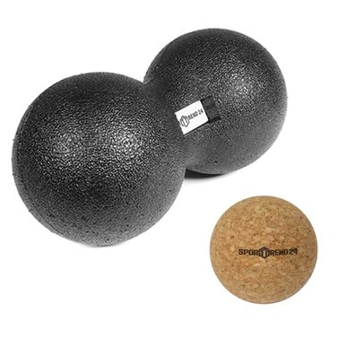 Faszienball Duoball 12cm + Faszienball Cork 6,5cm