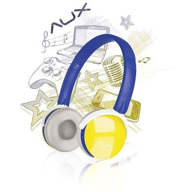 Speedlink AUX OnEar Headset 3,5mm Klinke Kopfhörer + Mikrofon Handy MP3 Hifi ..