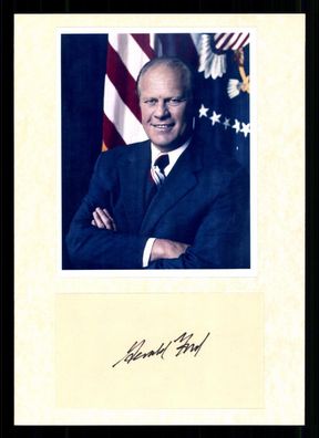 Gerald Ford 1913-2006 38. Präsident der USA 1974-1977 Orig. Signiert # BC G 37462