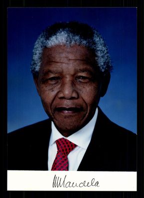 Nelson Mandela 1918-2013 Präsident von Südafrika Stempel Signatur # G 37473