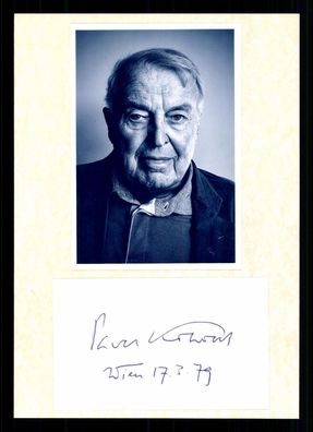 Pavel Kohout Schriftsteller Original Signiert ## BC G 37499