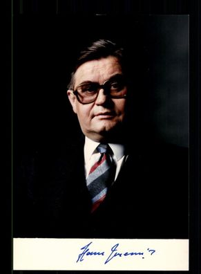 Hans Koschnick 1929-2016 SPD Bürgermeiste Bremen 1967-1985 Orig. Sig # BC 192032