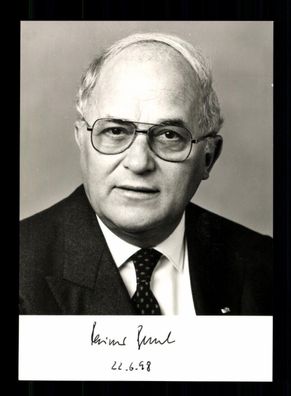 Rainer Barzel 1924-2006 Bundestagspräsident Original Signiert # BC 192049