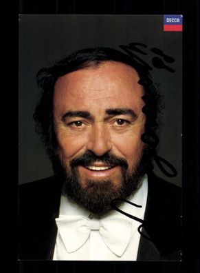 Luciano Pavarotti 1935-2007 Opernsänger Original Signiert # BC 192061