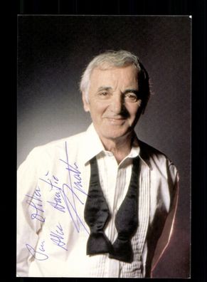 Charles Aznavour 1924-2018 Original Signiert # BC 192063