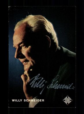 Willy Schneider Autogrammkarte Original Signiert ## BC 192086