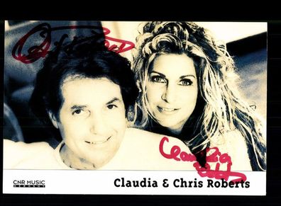 Claudia und Chris Roberts Autogrammkarte Original Signiert ## BC 192177