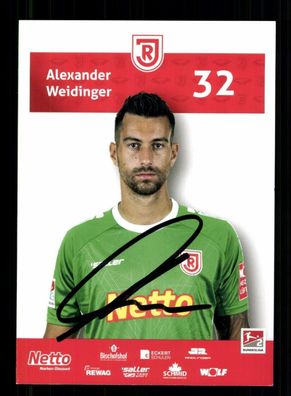 Alexander Weidinger Autogrammkarte Jahn Regensburg 2022-23 Original Signiert