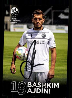 Bashkim Ajdini Autogrammkarte SV Sandhausen 2022-23 Original Signiert