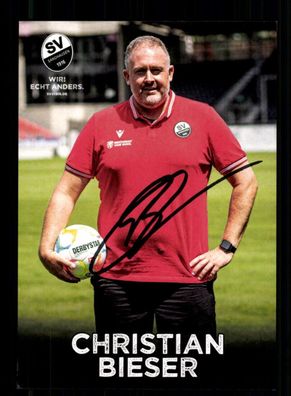 Christian Bieser Autogrammkarte SV Sandhausen 2022-23 Original Signiert