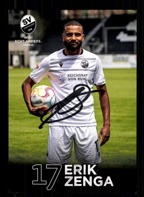 Erik Zenga Autogrammkarte SV Sandhausen 2022-23 Original Signiert