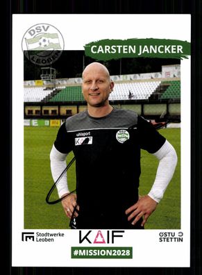Carsten Jancker Autogrammkarte DSV Leoben 2021-22 Original Signiert