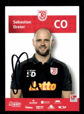 Sebastian Dreier Autogrammkarte Jahn Regensburg 2022-23 Original Signiert