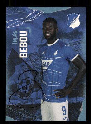 Inlas Bebou Autogrammkarte TSG Hoffenheim 2022-23 Original Sign