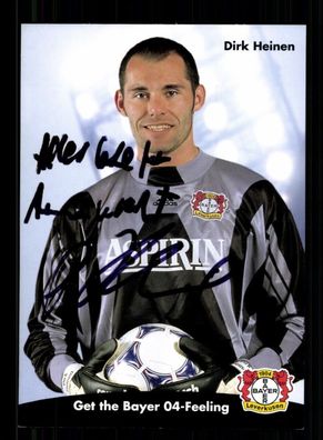 Dirk Heinen Autogrammkarte Bayer Leverkusen 1998-99 Original Signiert + 2