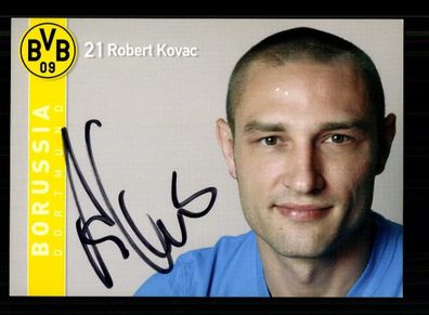 Robert Kovac Autogrammkarte Borussia Dortmund 2007-08 Original Signiert + 2