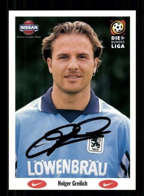 Holger Greilich Autogrammkarte TSV 1860 München 1997-98 Original Signiert