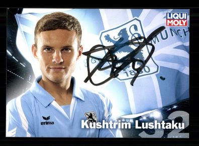 Kushtrim Lushtaku Autogrammkarte TSV 1860 München 2009-10 Original Signiert