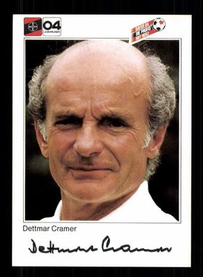 Dettmar Cramer Autogrammkarte Bayer Leverkusen 1983-84 Original Signiert